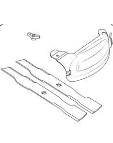 Replacement Parts Diagram and Parts List for 19B30005100 46Inch Cub Cadet Lawn Tractor